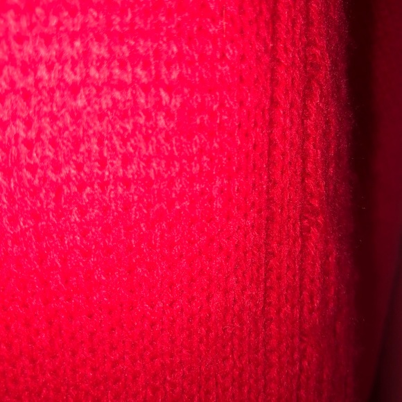 Crystal Kobe Zippered Red Knitted Cardigan - Picture 9 of 12